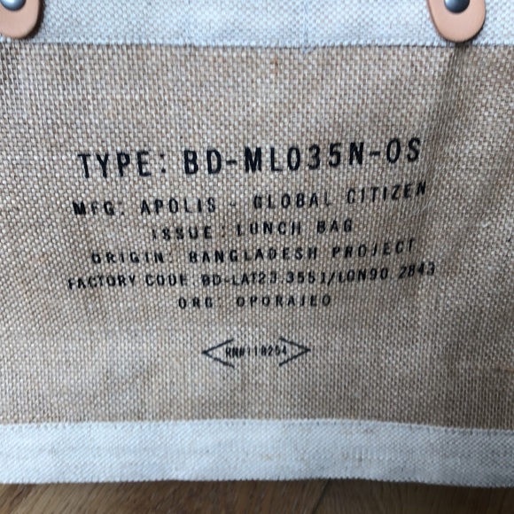 NEW Apolis Global Citizen Lunch Bag Spend Like It Matters - Picture 3 of 6